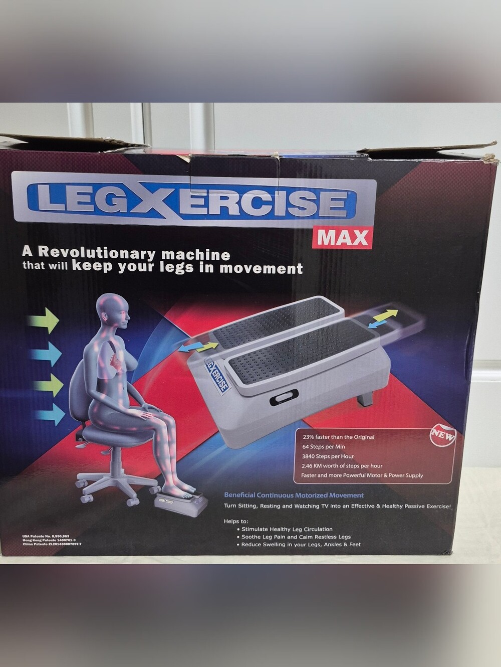 LEGXERCISE Motorized Leg Exercise Machine LEGX-011 with Power Cord And Manual